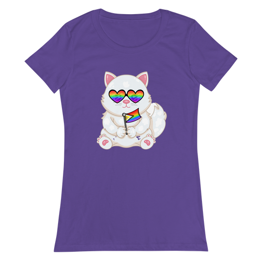 Pride Kitty fitted t-shirt
