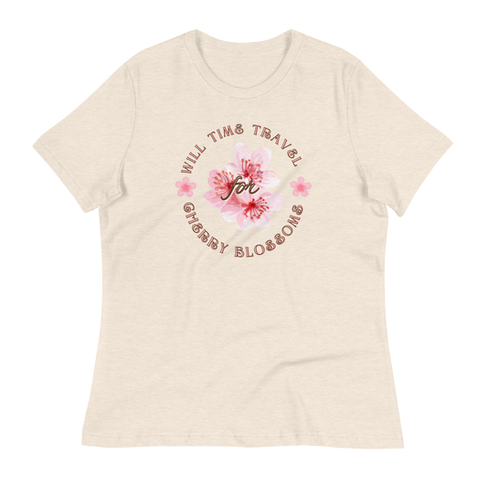 Women's Fit Relaxed Cherry Blossom T-Shirt